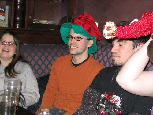 Lucid/Gregg also entering the Christmas spirit. Though I think he was into it more than Pete!